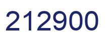 Number 212900 blue image