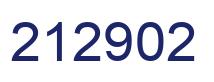 Number 212902 blue image
