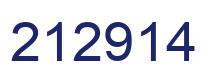 Number 212914 blue image