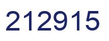 Number 212915 blue image