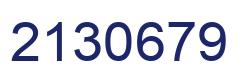Número 2130679 imagen azul