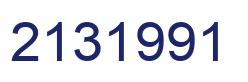 Number 2131991 blue image
