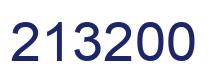 Number 213200 blue image