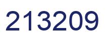 Number 213209 blue image