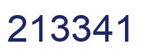 Number 213341 blue image