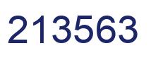 Number 213563 blue image