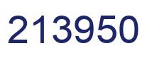 Number 213950 blue image