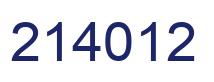 Número 214012 imagen azul