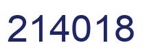 Número 214018 imagen azul