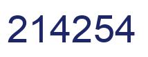 Número 214254 imagen azul
