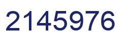 Number 2145976 blue image