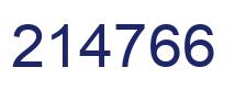Number 214766 blue image