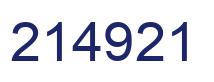 Number 214921 blue image
