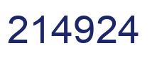 Number 214924 blue image