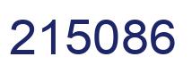 Number 215086 blue image