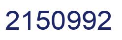Number 2150992 blue image