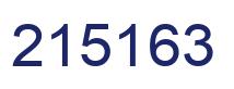 Number 215163 blue image