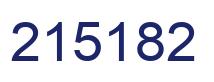 Number 215182 blue image