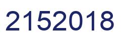 Number 2152018 blue image