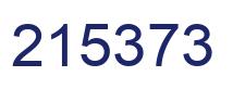Number 215373 blue image