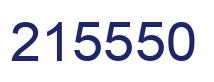 Number 215550 blue image