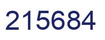 Number 215684 blue image