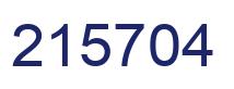 Number 215704 blue image