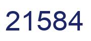 Número 21584 imagen azul