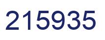 Number 215935 blue image