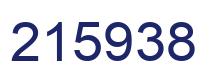 Number 215938 blue image