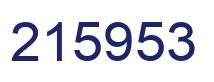 Number 215953 blue image