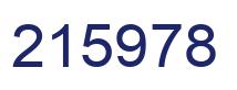 Number 215978 blue image