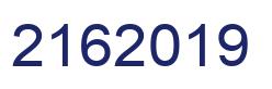 Number 2162019 blue image
