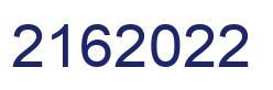 Number 2162022 blue image