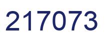 Number 217073 blue image