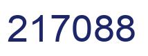 Number 217088 blue image