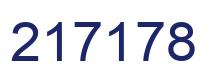 Number 217178 blue image