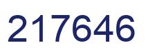 Number 217646 blue image