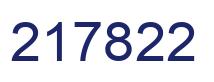 Number 217822 blue image