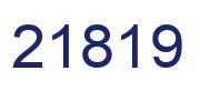 Number 21819 blue image