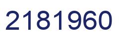 Número 2181960 imagen azul