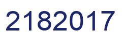 Number 2182017 blue image