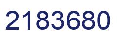 Number 2183680 blue image