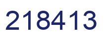 Número 218413 imagen azul