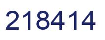 Número 218414 imagen azul