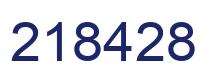 Número 218428 imagen azul