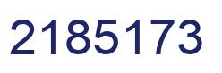 Número 2185173 imagen azul