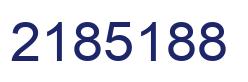 Number 2185188 blue image