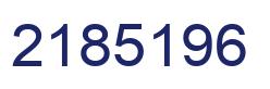 Número 2185196 imagen azul