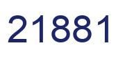 Número 21881 imagen azul